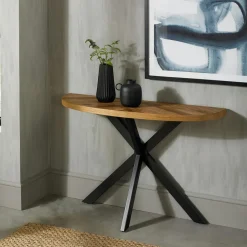 CHICAGO Meubles Tv Industriels|Meubles Tv En Bois|Meuble tv bois de teck métal ajouré