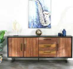 PHOENIX Meubles Tv En Bois|Meuble tv bois recyclé de bateau