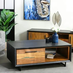 PHOENIX Meubles Tv En Bois|Meuble tv bois recyclé de bateau