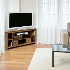 Helena Meubles Tv D'Angle|Meubles Tv En Bois|Meuble TV d'angle bois massif