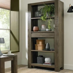 ALLEN Meubles Tv En Bois|Meuble tv en bois de chêne fumé