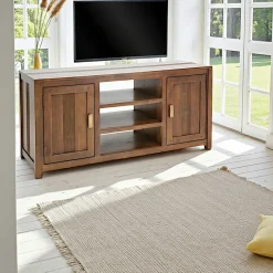 Gala Meubles Tv En Bois|Meuble TV hévéa 136cm