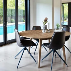 JENA Meubles Tv En Bois|Meuble TV moderne effet bois clair - 2 niches traversantes