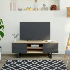 ZONZA Univers Déco·Design Contemporain|Meubles Tv En Bois|Meuble tv moderne en chêne blanc