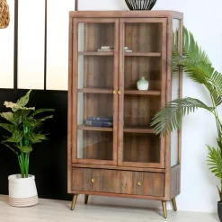 PADANG Univers Déco·Vintage|Meubles Tv Vintage|Meuble tv vintage 2 tiroirs 2 niches