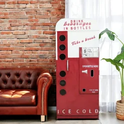 Univers Déco·Vintage|Meubles De Rangement·Petits Meubles De Rangement|Meuble vintage distributeur boissons