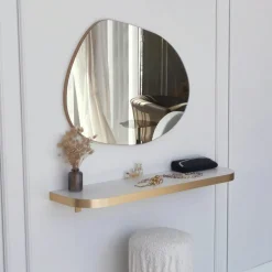 CODY Miroirs|Miroir d'entrée organique 75 cm - style scandinave