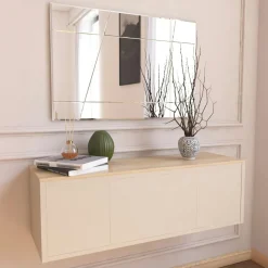 CODY Miroirs|Miroir rectangulaire mural 75 cm - design gravé