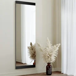 CODY Miroirs|Miroir rectangulaire noir à suspendre ou poser 120 cm