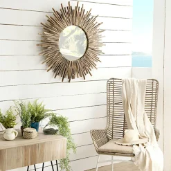 Jaipur Univers Déco·Globe-Trotter|Miroirs|Miroir soleil teck