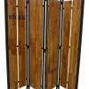 Docker Meubles De Chambre·Paravents|Paravent 4 panneaux hévéa recyclé naturel et métal noirci 160X170cm