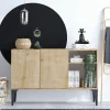 JENA Buffets Contemporains|Buffets Contemporains|Petit buffet 2 portes effet chêne - avec niches