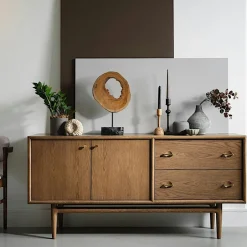 BRADFORD Buffets Vintage|Buffets Vintage|Petit buffet vintage en bois de chêne