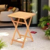 SORA Tables De Jardin|Petite table de jardin pliante en bois 60 cm