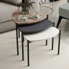 JENA Tables Basses Gigognes|Petite table gigogne moderne 3 couleurs (lot de 3)