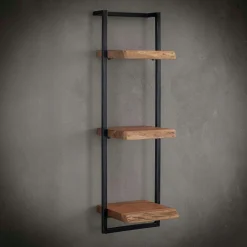 Melbourne Meubles De Salon·Etagères Murales|Meubles De Rangement·Etagères Murales|Petite étagère murale bois métal (lot de 5)