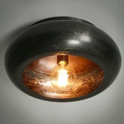 RALF Suspensions / Lustres|Plafonnier noir en métal