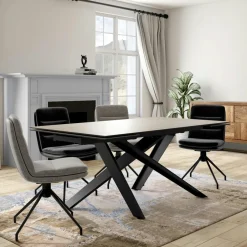 LOMBARDIE Arts De La Table·Plateaux|Plateau tournant apéritif en céramique effet bois