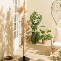 MANAK Meubles D'Entrée·Portemanteaux|Porte-manteau arbre teck naturel