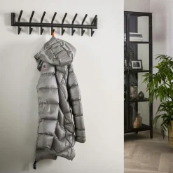 RALF Univers Déco·Design Contemporain|Meubles D'Entrée·Portemanteaux|Portemanteau mural anthracite 16 patères