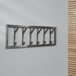 Meubles D'Entrée·Portemanteaux|Portemanteau mural industriel 6 double crochets