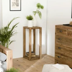 RALF Meubles D'Entrée·Portemanteaux|Portemanteaux Industriels|Portemanteau mural moderne 1 étagère effet céramique et 6 crochets