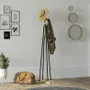 JENA Meubles D'Entrée·Portemanteaux|Portemanteau sur pied design moderne à 4 patères