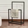 SFAX Meubles De Chambre·Valets De Chambre|Porte-serviettes sur pied - 2 barres noires, style design