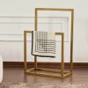 SFAX Meubles De Chambre·Valets De Chambre|Porte-serviettes sur pied - 2 barres dorées, style design