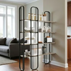 SFAX Meubles De Chambre·Valets De Chambre|Porte-serviettes sur pied - 2 barres dorées, style design