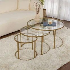 SFAX Meubles De Chambre·Valets De Chambre|Porte-serviettes sur pied - 2 barres dorées, style design