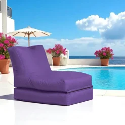 ARTA Coussins / Poufs De Jardin|Pouf bain de soleil extérieur violet