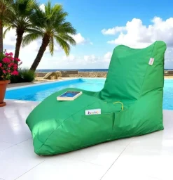 ARTA Transats / Bains De Soleil|Pouf bain de soleil XXL imperméable – vert
