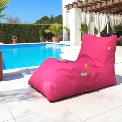 ARTA Transats / Bains De Soleil|Pouf bain de soleil XXL imperméable – bleu