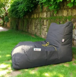 ARTA Transats / Bains De Soleil|Pouf bain de soleil XXL imperméable – bleu