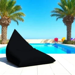 ARTA Coussins / Poufs De Jardin|Pouf berlingot extérieur noir