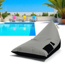 ARTA Coussins / Poufs De Jardin|Pouf berlingot extérieur rouge et noir