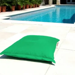 ARTA Coussins / Poufs De Jardin|Pouf coussin de sol extérieur vert - 100 cm