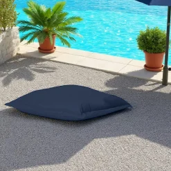 ARTA Coussins / Poufs De Jardin|Pouf coussin de sol extérieur imperméable - bleu foncé