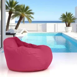 ARTA Coussins / Poufs De Jardin|Pouf poire géant extérieur rose