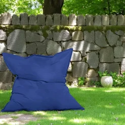 ARTA Coussins / Poufs De Jardin|Pouf XXL extérieur bleu 180 cm