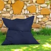 ARTA Coussins / Poufs De Jardin|Pouf XXL extérieur bleu foncé 180 cm