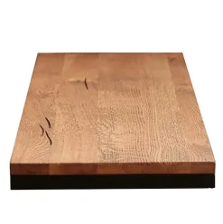 PALERME Rallonges De Tables À Manger|Rallonge pour table ronde extensible en chêne brun 130 cm (40 cm)