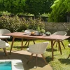 BAHIA Salons De Jardin·Ensemble Repas|Salon de jardin (1 table de jardin extensible 180x240, 6 fauteuils de jardin)