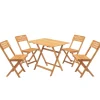 SORA Salons De Jardin·Ensemble Repas|Tables De Jardin|Salon de jardin balcon - pliant, confort (5 pièces)