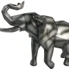 Objets Décoration·Figurines / Statues|Sculpture moderne d'éléphant gris anthracite