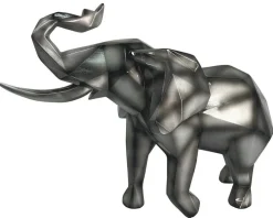 Objets Décoration·Figurines / Statues|Sculpture moderne d'éléphant gris anthracite