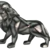 Objets Décoration·Figurines / Statues|Sculpture moderne lion gris anthracite