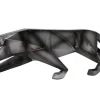Objets Décoration·Figurines / Statues|Sculpture moderne panthère gris anthracite 48 cm