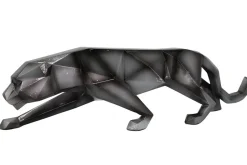 Objets Décoration·Figurines / Statues|Sculpture moderne panthère gris anthracite 48 cm